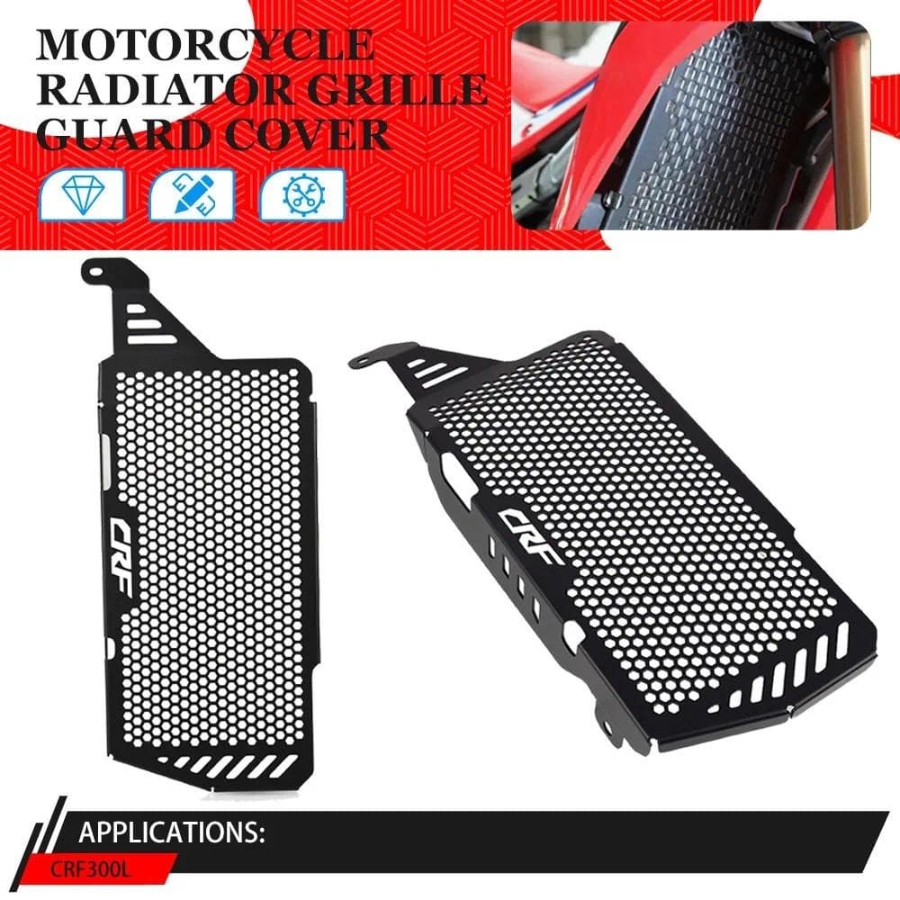 2023 CRF300L Grade De Radiador De Alumínio Guarda Capa Proteção Para HONDA CRF 300L 300 CRF300 L 2022 2021 Acessórios Da