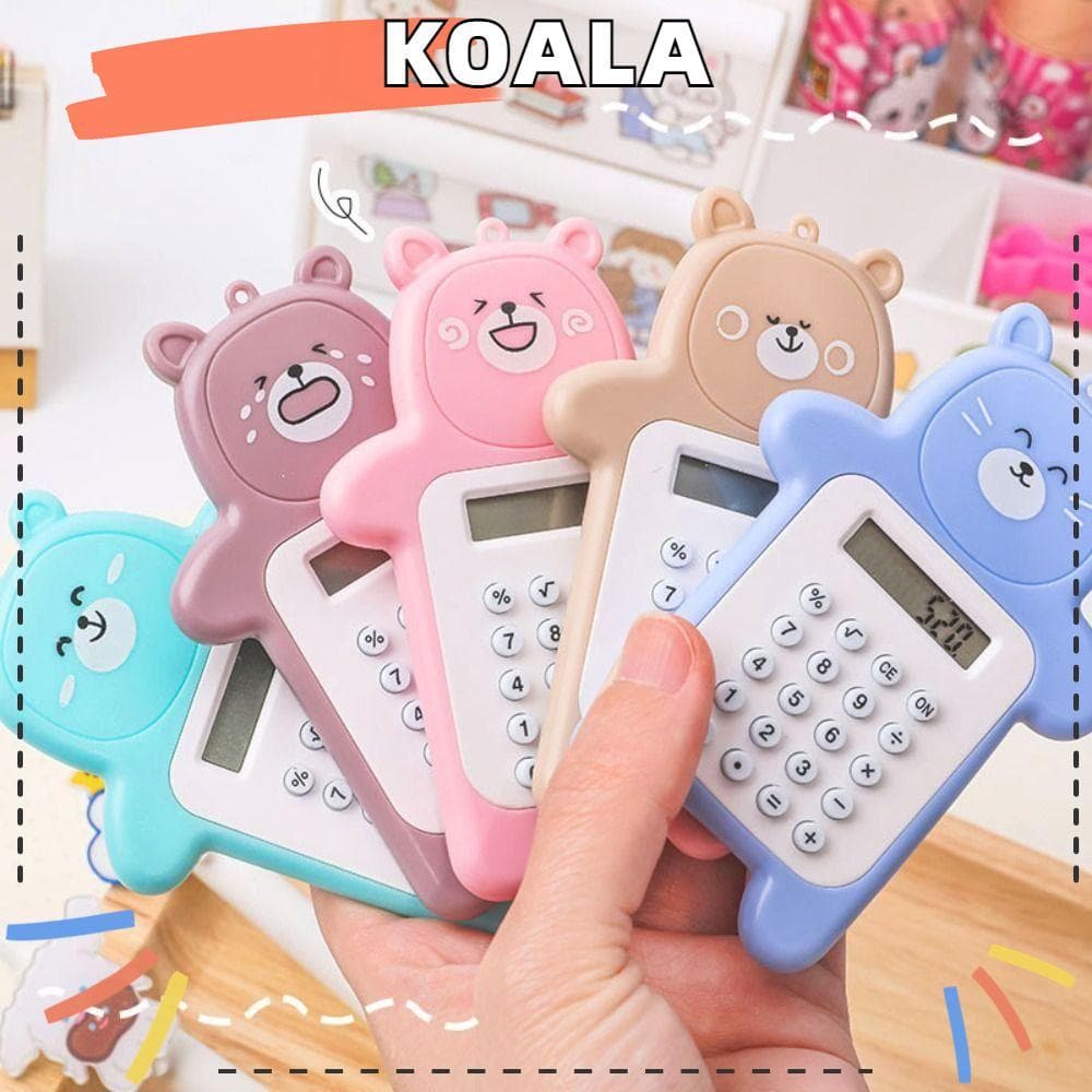 Calculadoras Científicas KOALL , Mini Calculadora Em Formato De Urso , Com Display De 8 Dígitos