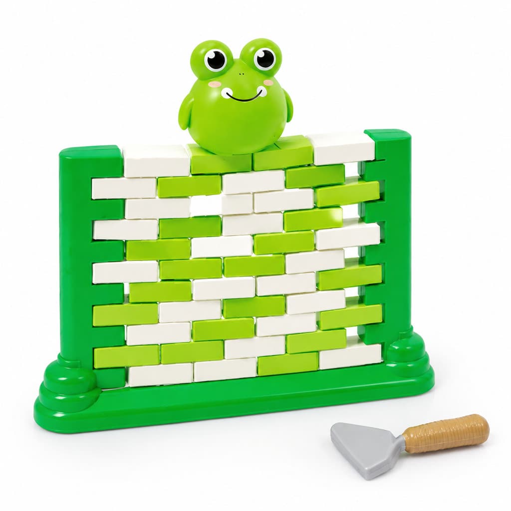 Mini Desafio Do Muro Infantil Com Bichinho Sortido De Equilíbrio Com Blocos E Martelo