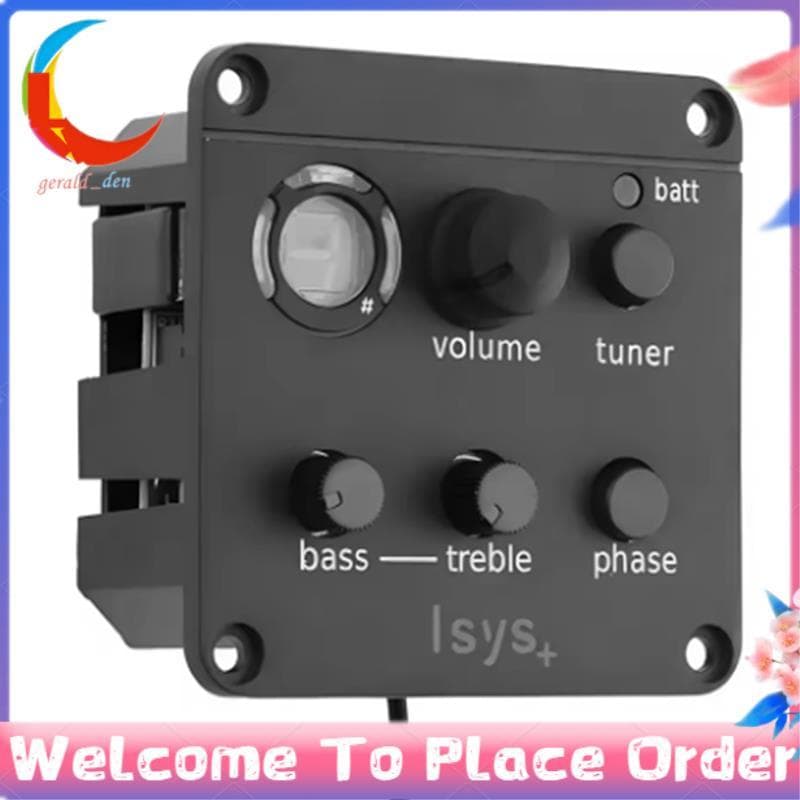 Para Fishman ISYS + EQ Sistema De Pré-Amplificador De Mistura De Microfone Captador De Guitarra Acústica Ajustável