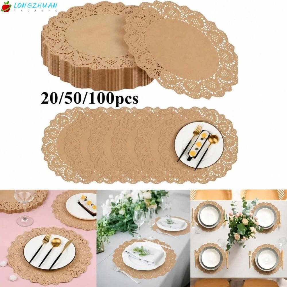 Jogos Americanos Descartáveis LONNGZHUAN , Tapete De Mesa De Papel Kraft Ecológico ,