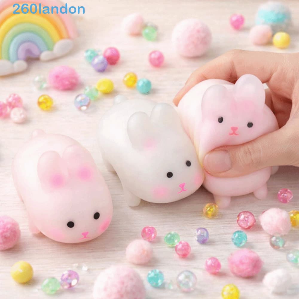 Brinquedo Sensorial LANDON , Coelho Mole Que Muda De Cor , Pitada De Le , De Mudança De Rebote