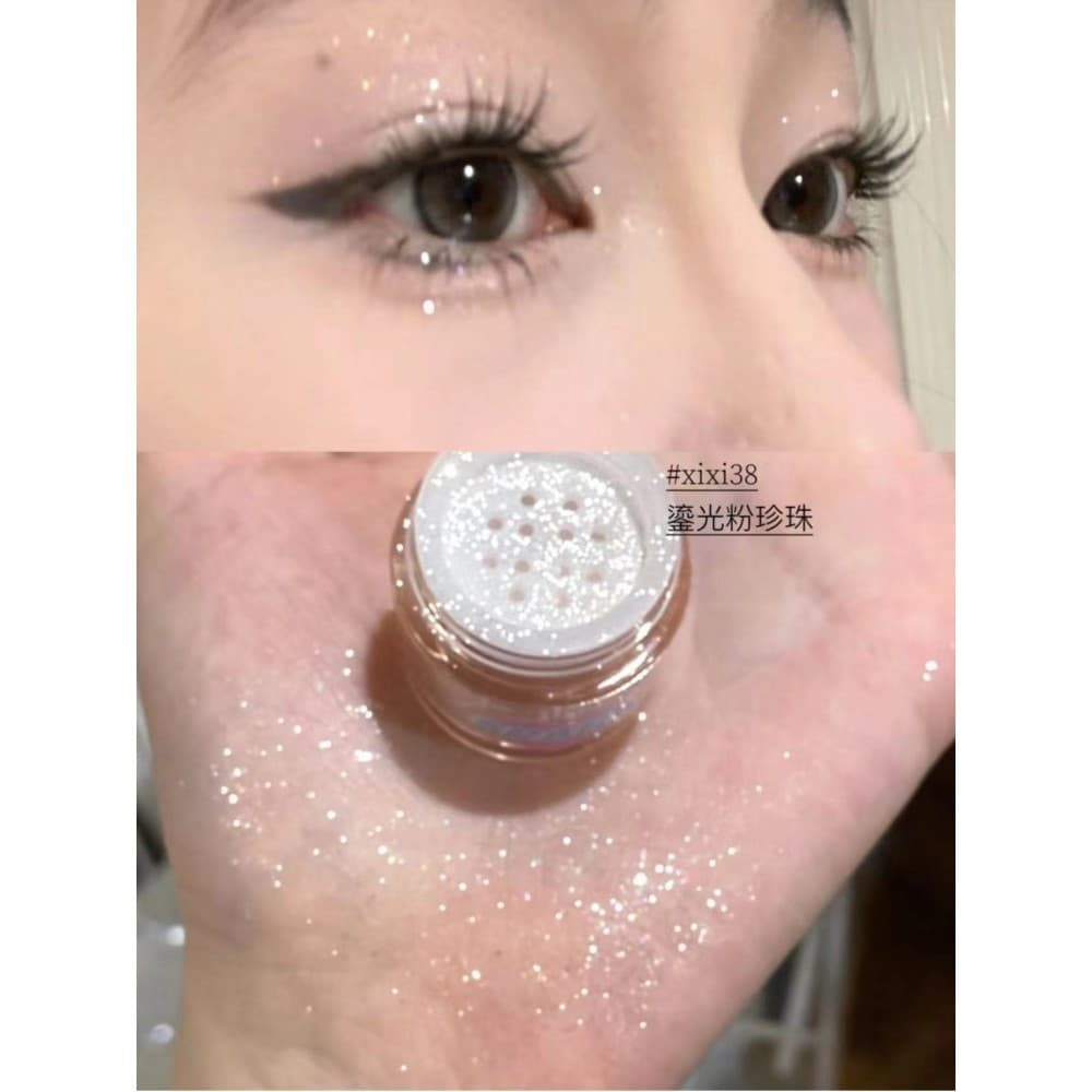 Sensação aquosa de alto brilho!Apenas lindo ~xixi Dreamland Clear Strobe Highlighter Pó Delicado Natural Fino Flash