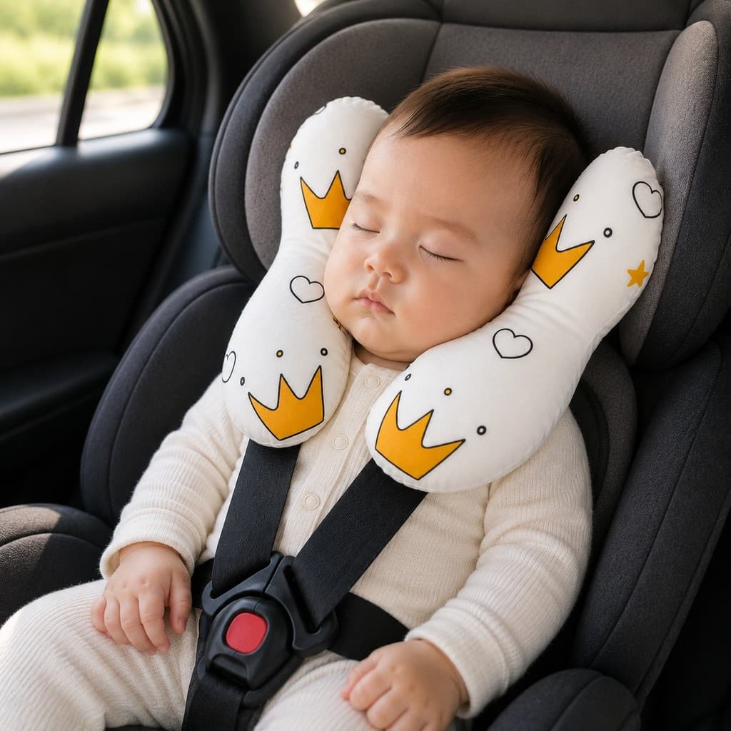 Almofada de Pescoço Bebê com Apoio de Cabeça para Cadeirinha bebe conforto