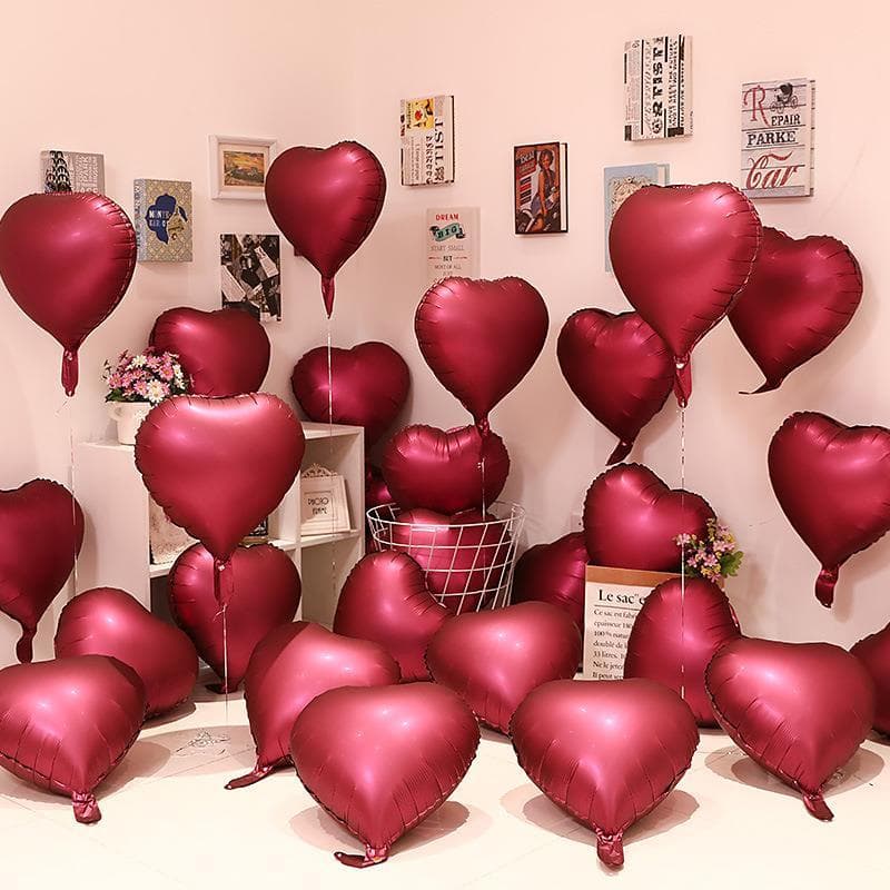 Amor balão decoração de casamento filme alumínio casamento rosa flutuante noivado atmosfera romântica decoração aniversá