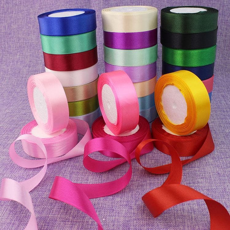 Embalagem conjunto de fita de cozimento tira de pano largo 2.5cm de largura bolo colorido corda balão fita azul gravata