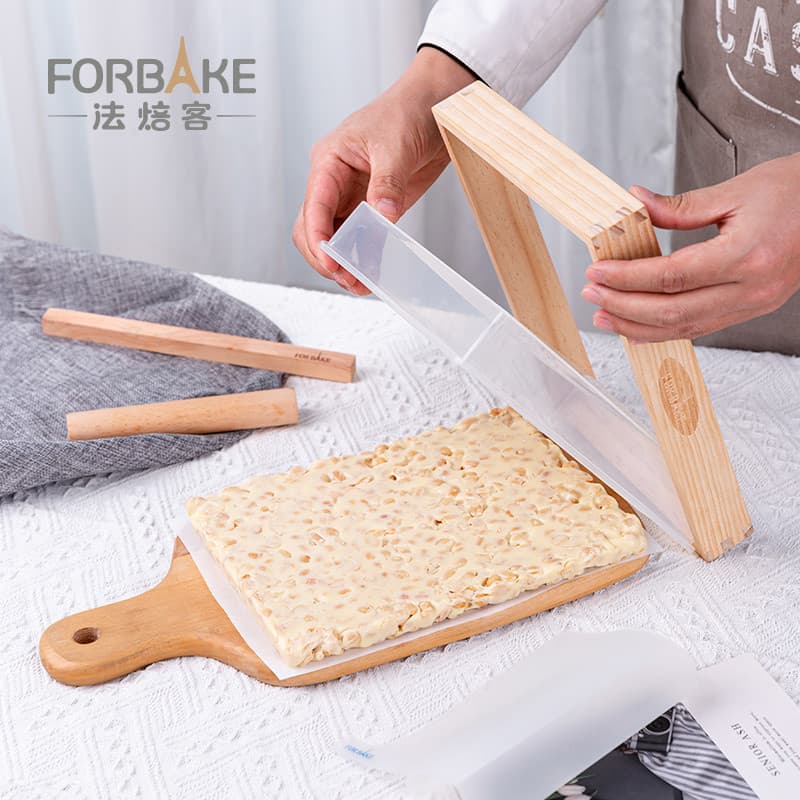 Conjunto de ferramentas de nougat de padeiro francês doméstico artesanal diy nougat molde de Chocolate cozimento de Sili