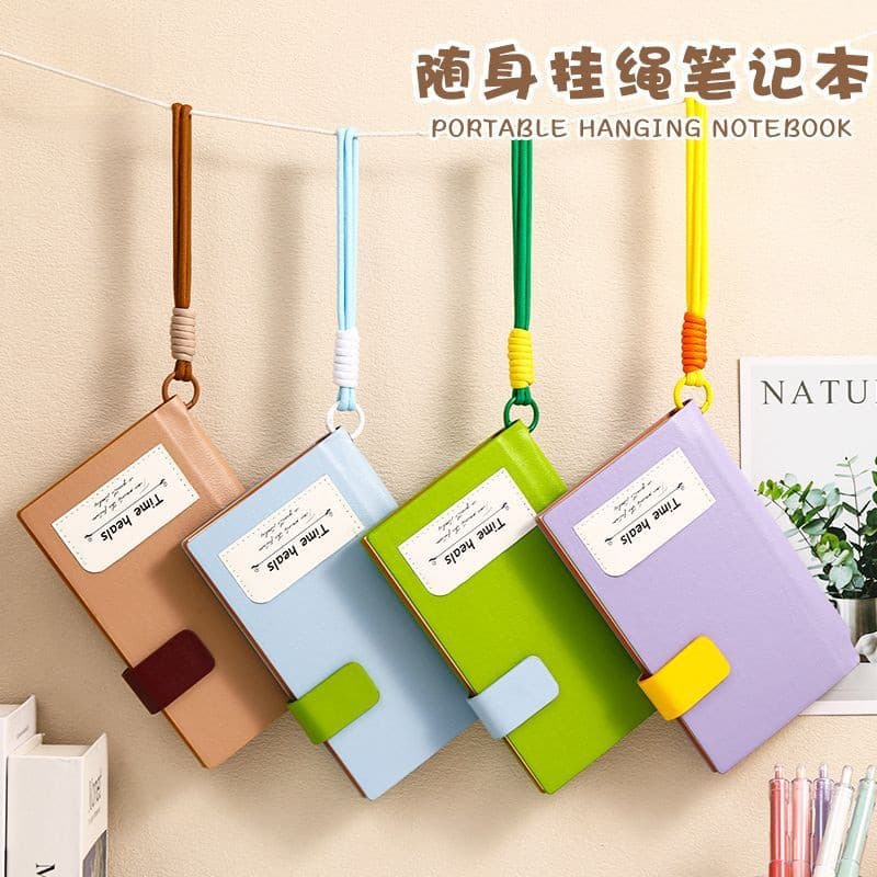 Estoque pronto novo estilo A6 caderno Ins estilo portátil bloco de notas cordão de alto valor bolso caderno pequeno pode