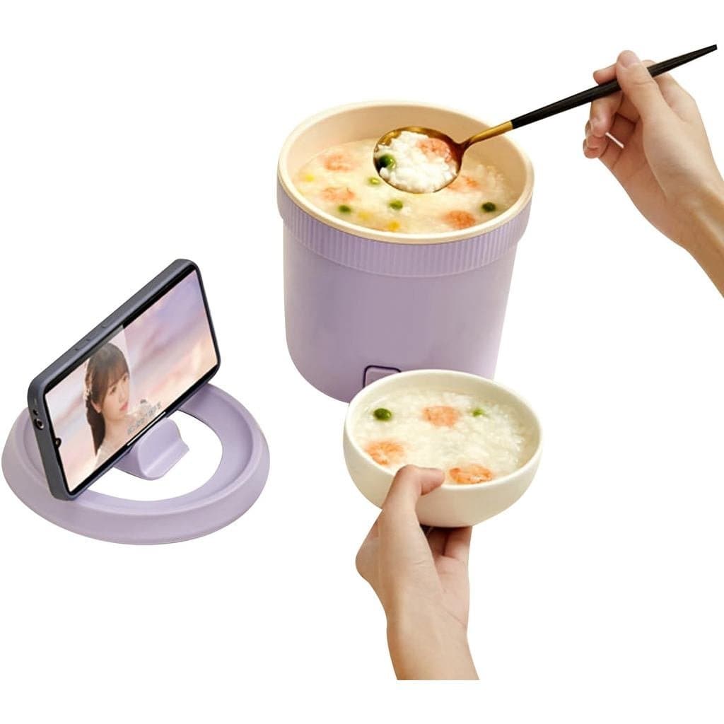 Panela Elétrica para Hot Pot, Mini Panela para Ramen de 1L, Panela para Macarrão de 400W, Panela Elétrica Multifuncional