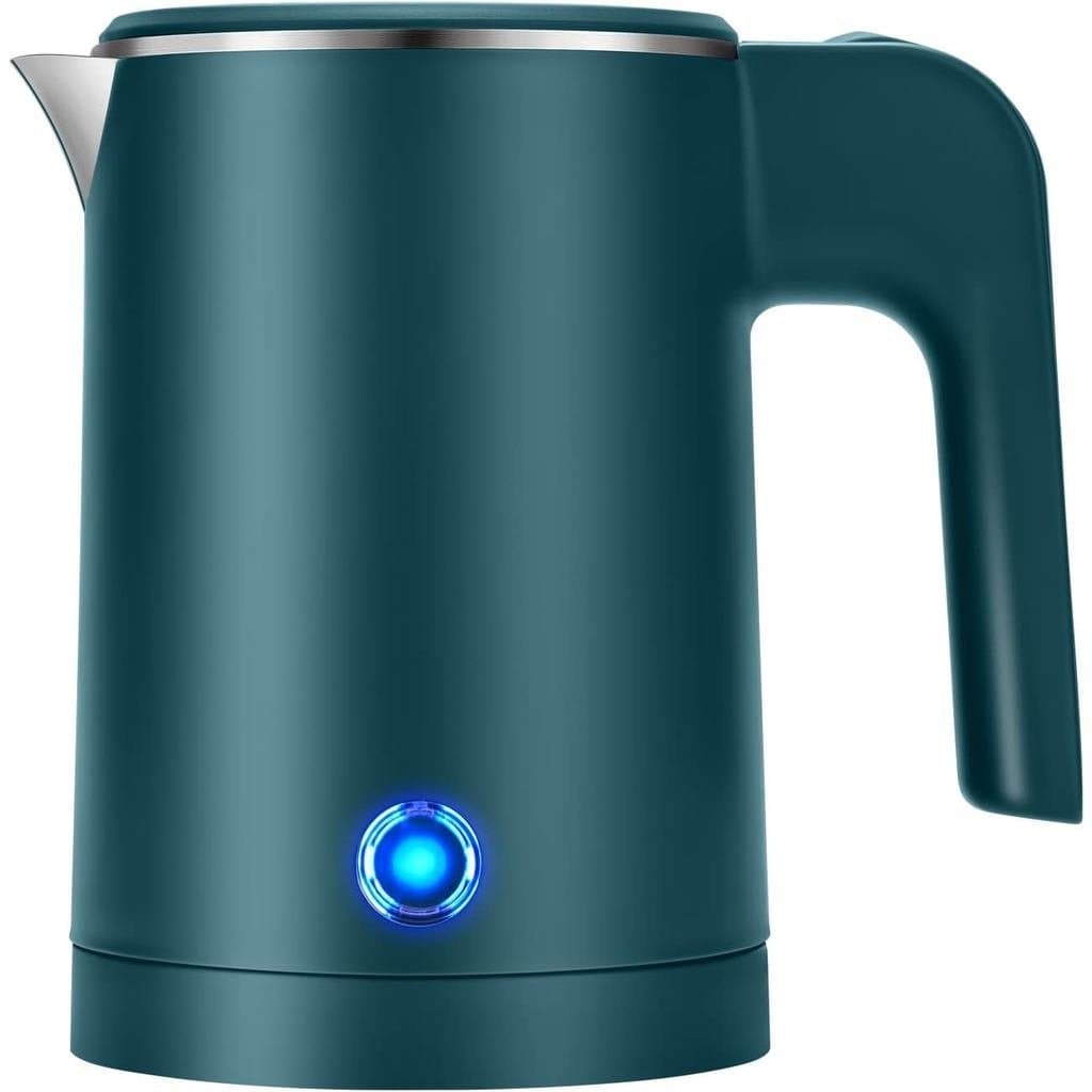 Chaleira Elétrica Portátil de 0,5L em Aço Inoxidável, Mini Chaleira Elétrica para Viagem, Aquecedor de Água para Viagens