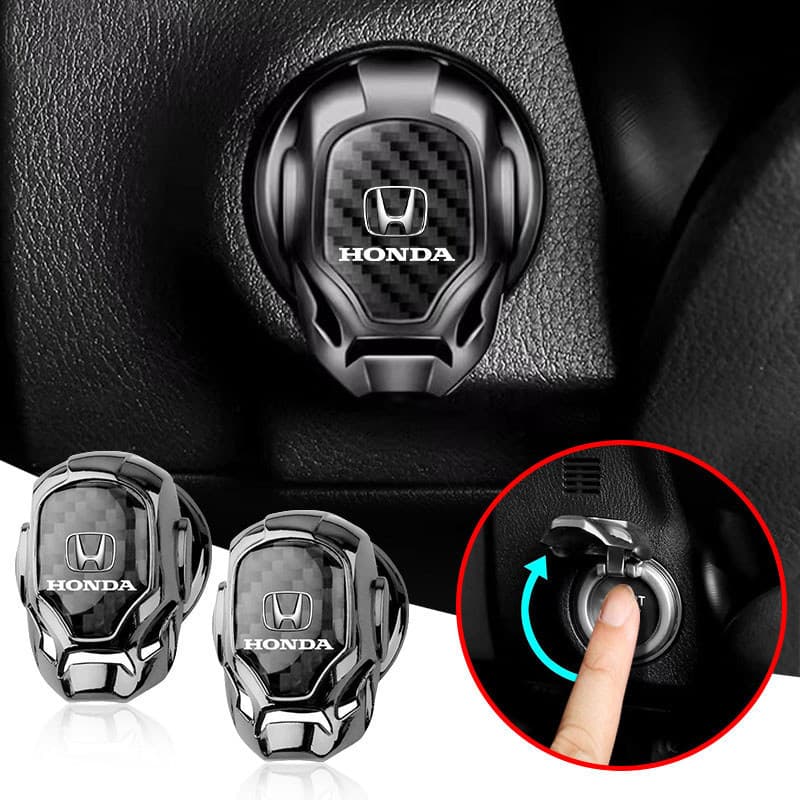 XUJY 1 Peça Adesivo Decorativo para Botão de Partida de Motor com Um Toque para Honda Civic Accord CRV H