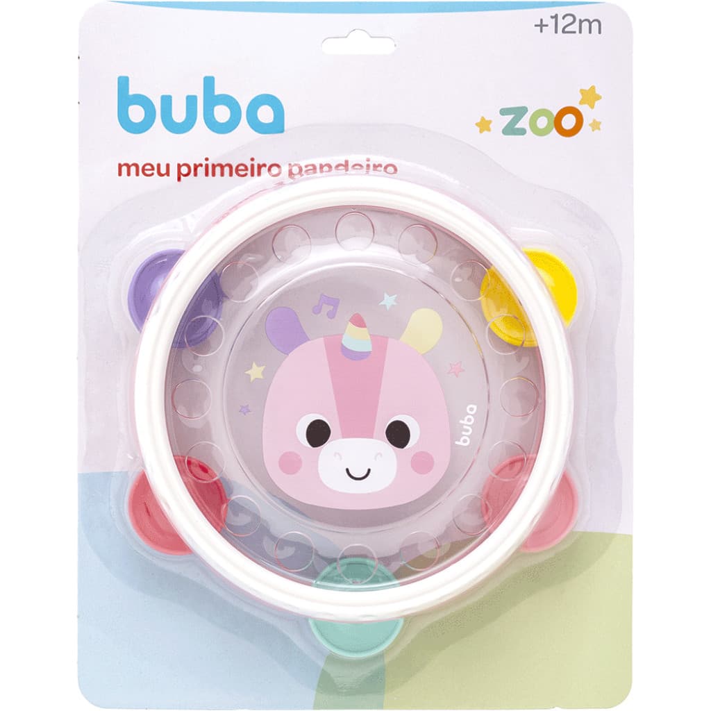 Pandeiro Unicórnio Buba Zoo Brinquedo Musical