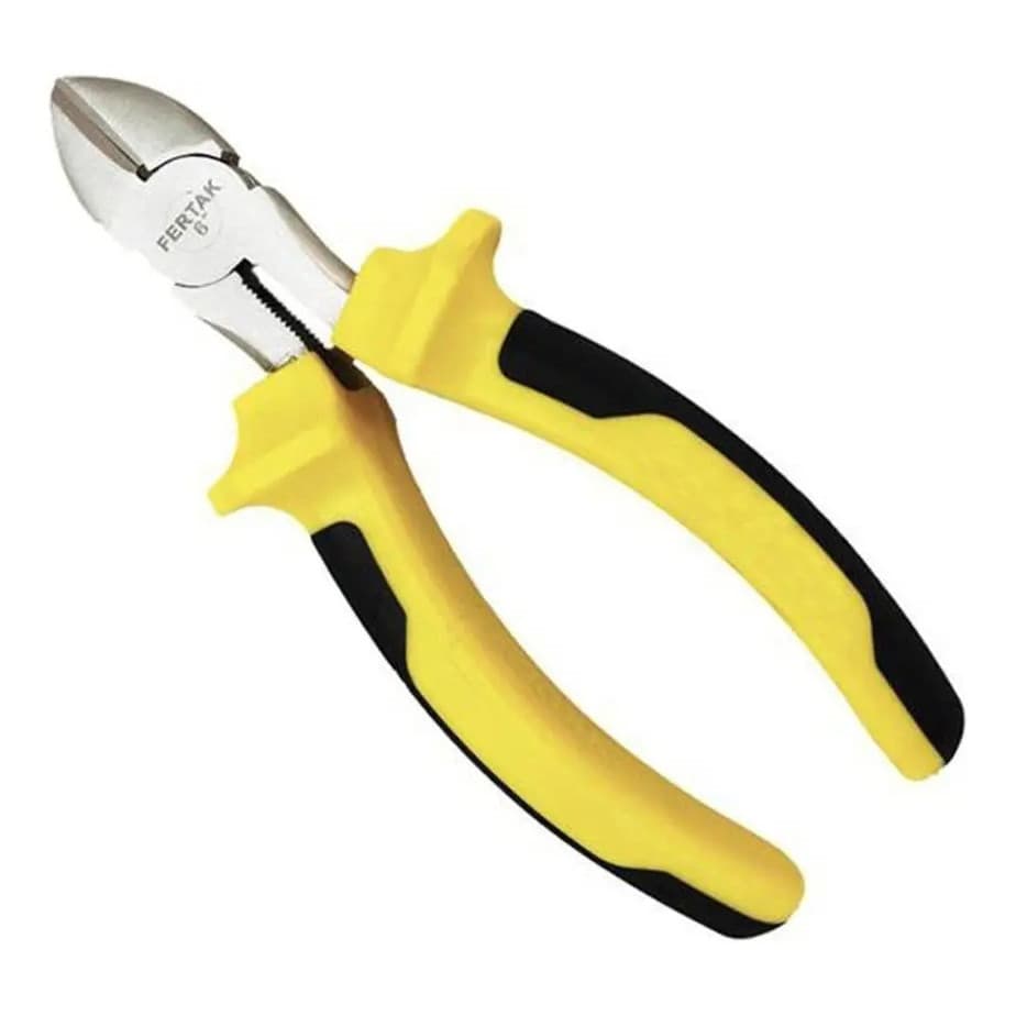 Alicate de Corte Niquelado Fertak 6" 150mm para Ferramentas Manuais