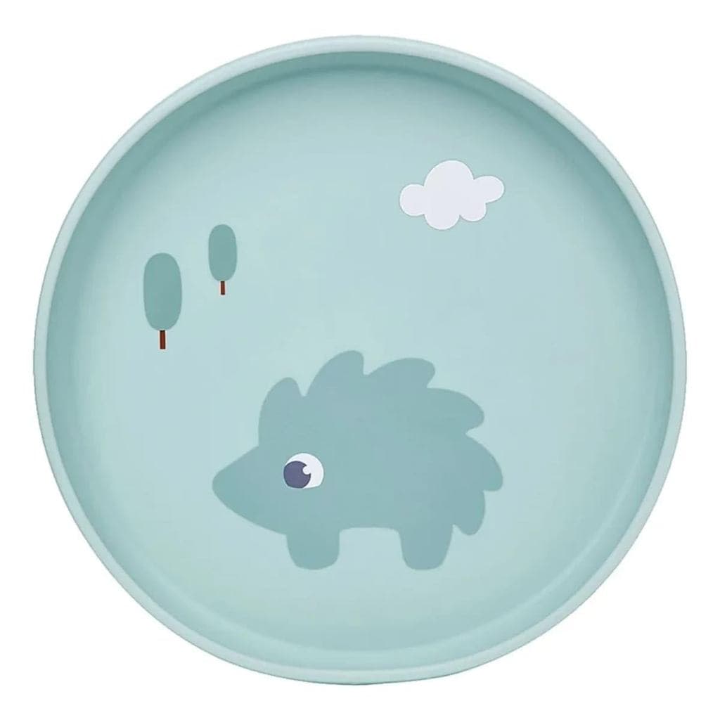 PRATINHO EM SILICONE COM VENTOSA CLOUDY PORCO ESPINHO - VERDE - BUBA