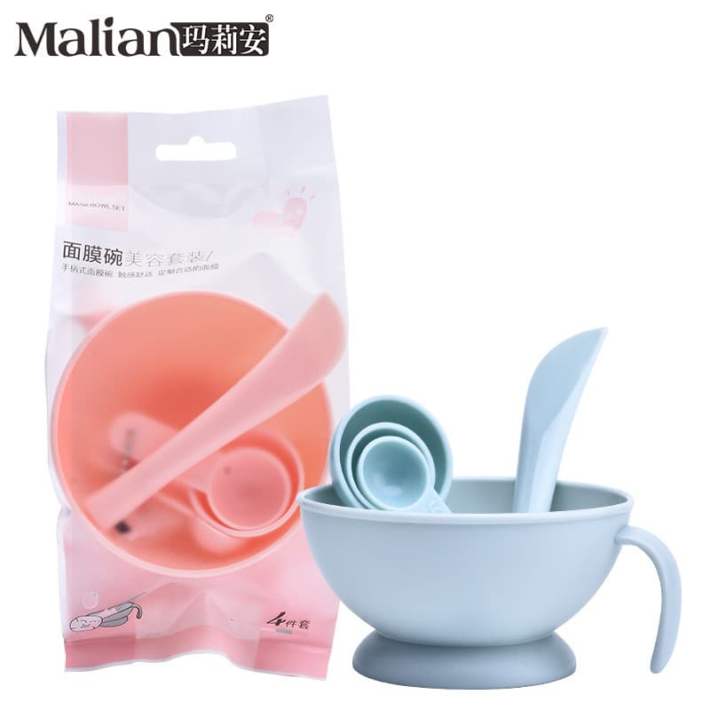 Conjunto de tigela de máscara ajustável, conjunto de 2 peças e cerdas macias de Silicone, aplicar escova de máscara, bas