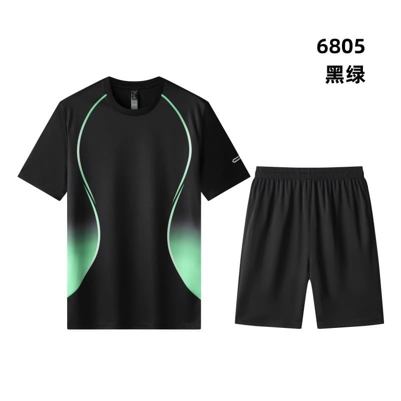 Camisa de futebol de manga curta terno esportivo masculino de secagem rápida dragão barco camisa correndo verão roupas d