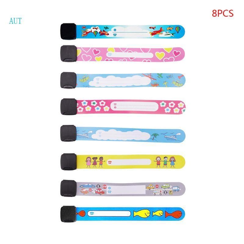 Melhor 8 Pçs Anti-Perdido Pulseira Pulso Reutilizável Ar Seguro ID Evento Festival Fest