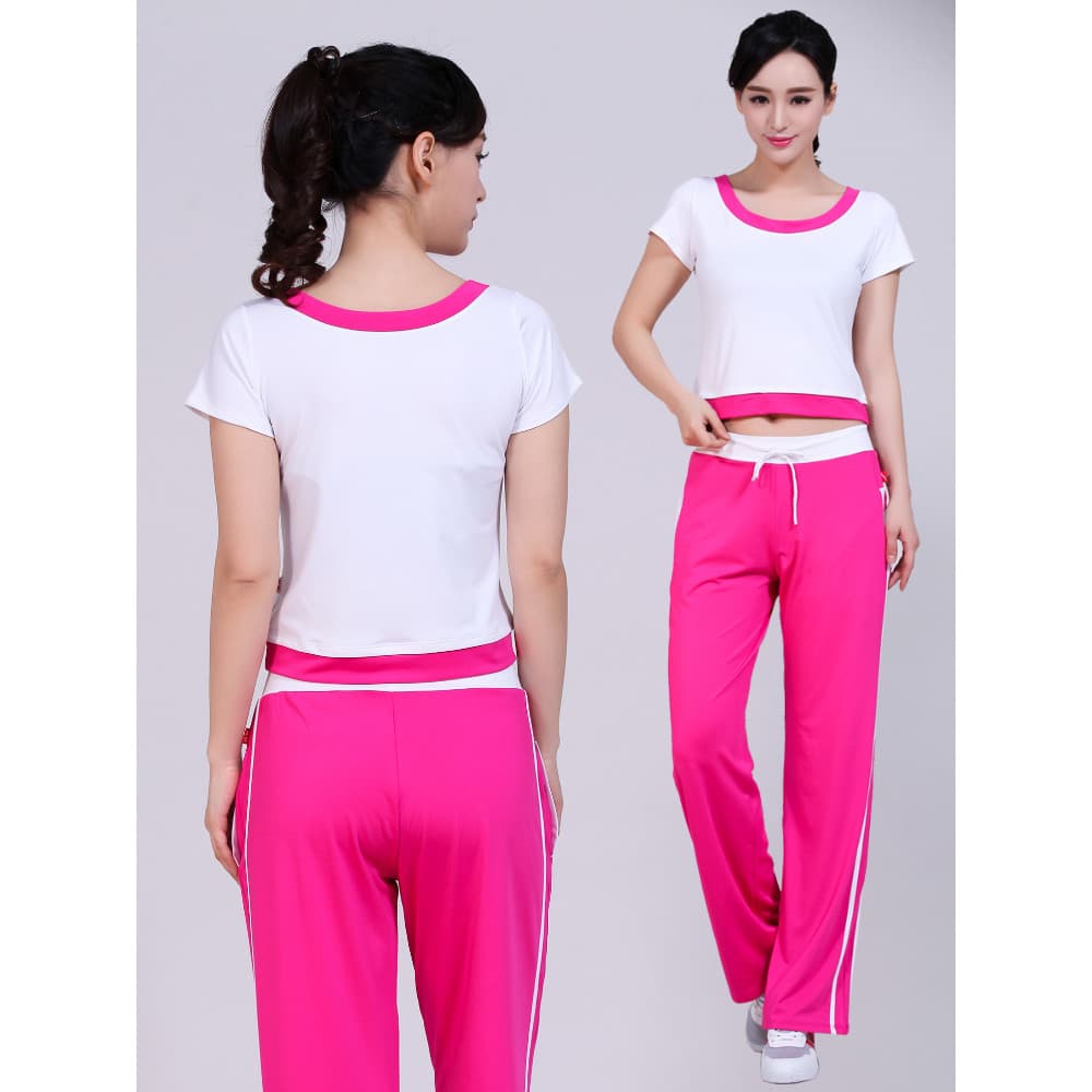 Hazhou roupas de dança quadrada roupas de dança roupas de Fitness aeróbica topos fino-ajuste estiramento Yoga competição
