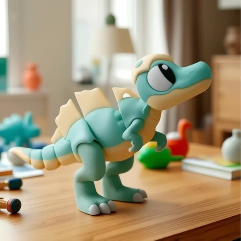 Brinquedo de Dinossauro Articulado e Móvel em Forma de Casca de Ovo, Impresso em 3D, Presente para Crianças