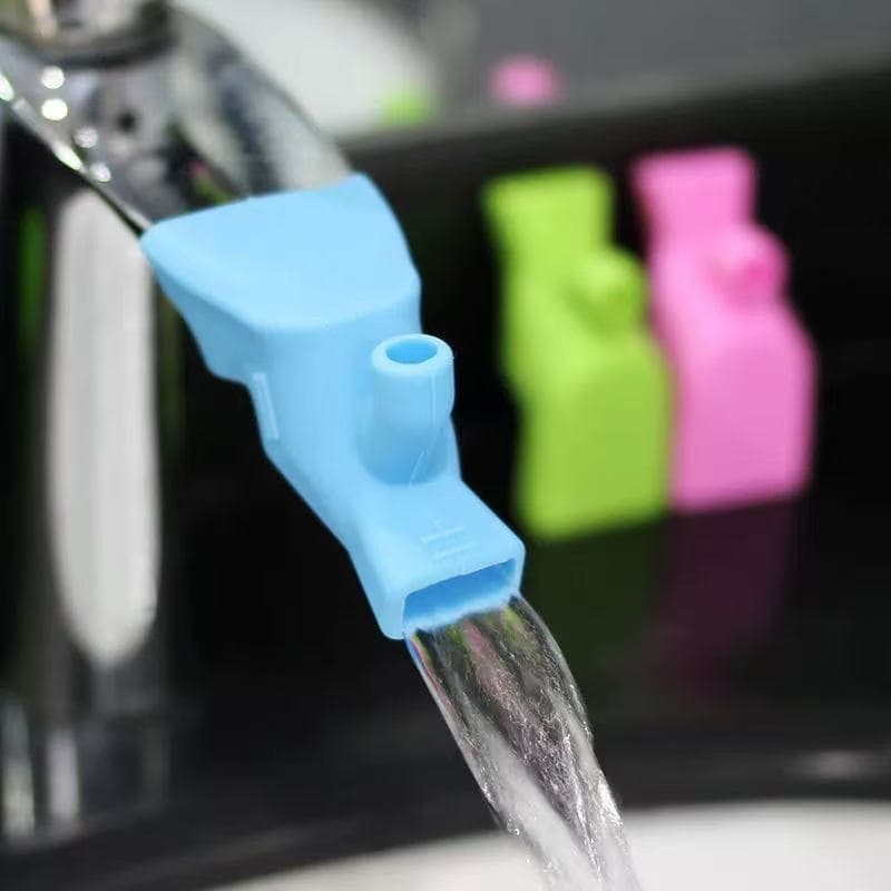 Extensor de torneira para uso doméstico, bico portátil de silicone à prova de respingos para lavar o rosto e enxaguar a