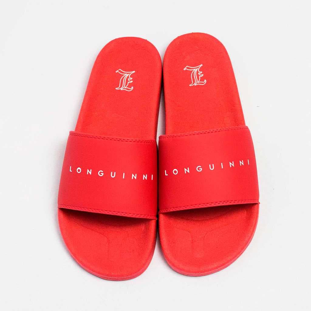 Chinelo Slide Longuinni Classic Retro Vermelho