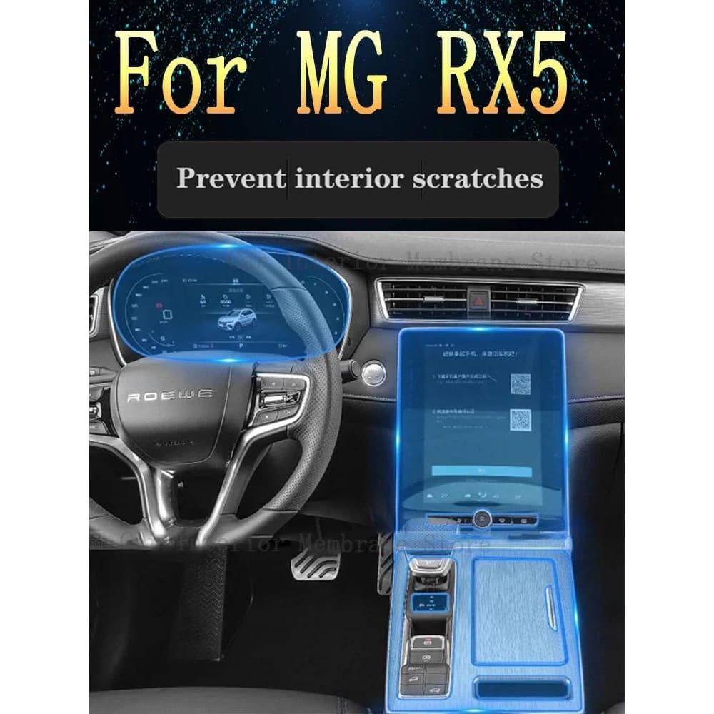 Para MG Todos Os Novos RX5 2023 2024navigação Console Central Tela Do Painel De Engrenagens TPU Interior Carro Película