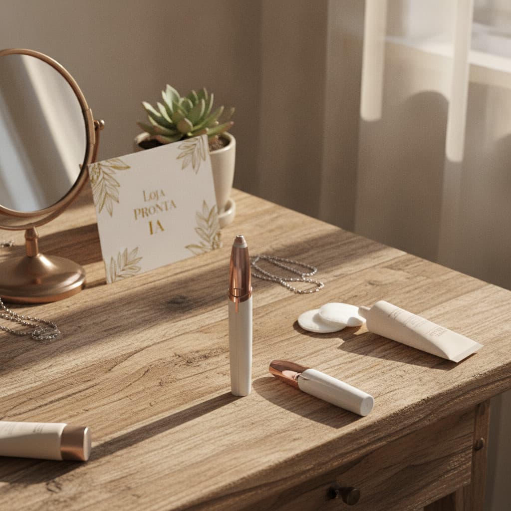Caneta Depilador Elétrico Sobrancelha Portátil USB Recarregável Indolor Bivolt Facial Profissio