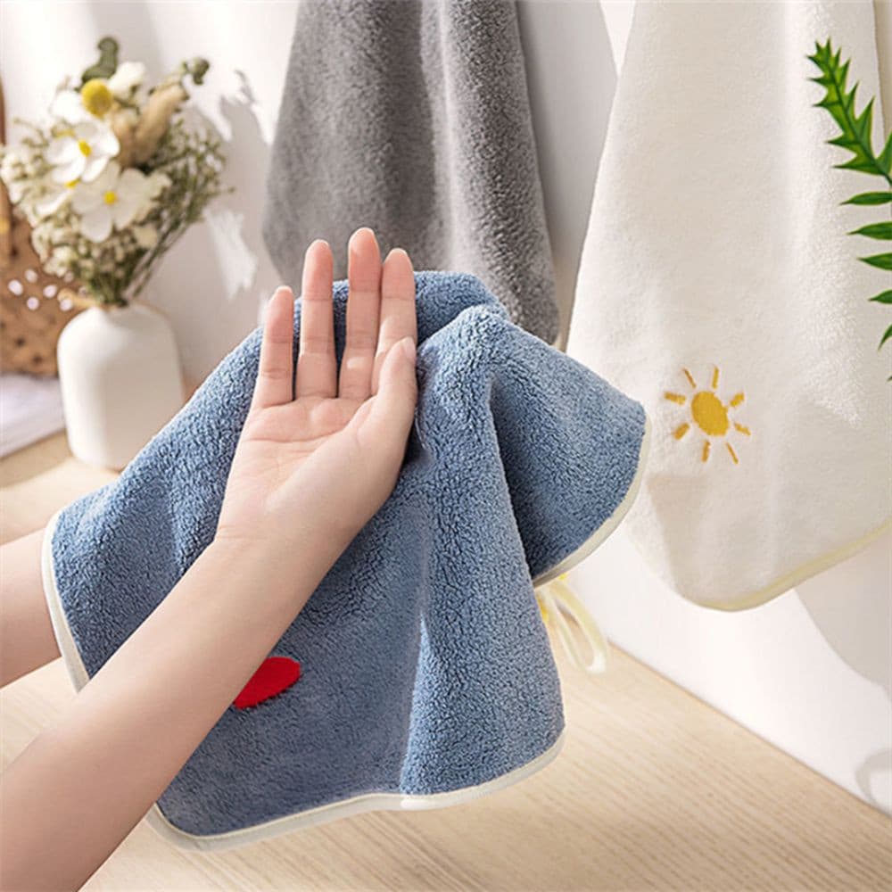 Toalha De Mão Flor Macia Cozinha Trapos Microfibra Limpar Banheiro Panos De Limpeza