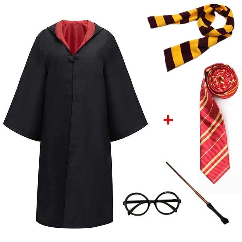 Natal Haliday Festa Traje Mágico Robe Manto Com Gravata Crianças Adulto Uniforme Roupa Presente Cosplay