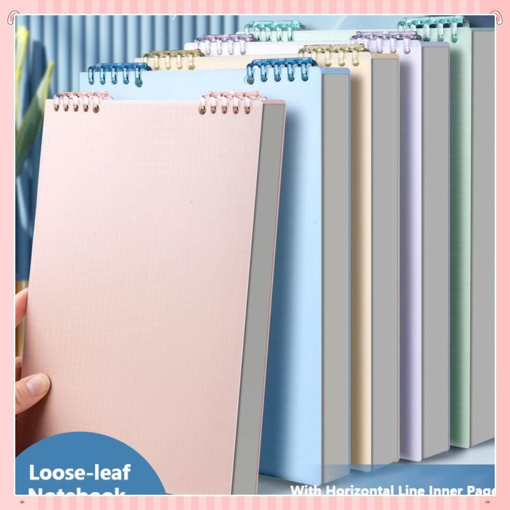 60 Folhas/Livro Caderno De Soltas , Bloco De Notas Removível Flip Up , De Diário Colorido A5