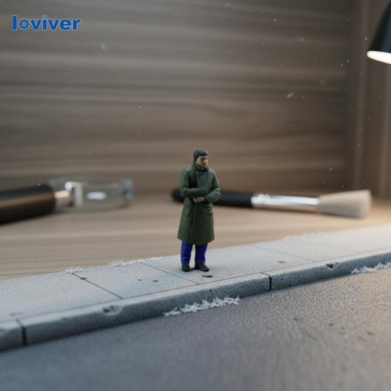 Figura Em Miniatura De Resina 1 Modelo De Sobretudo Detalhado Escala 64 Para Coleção De Diorama De Hobby