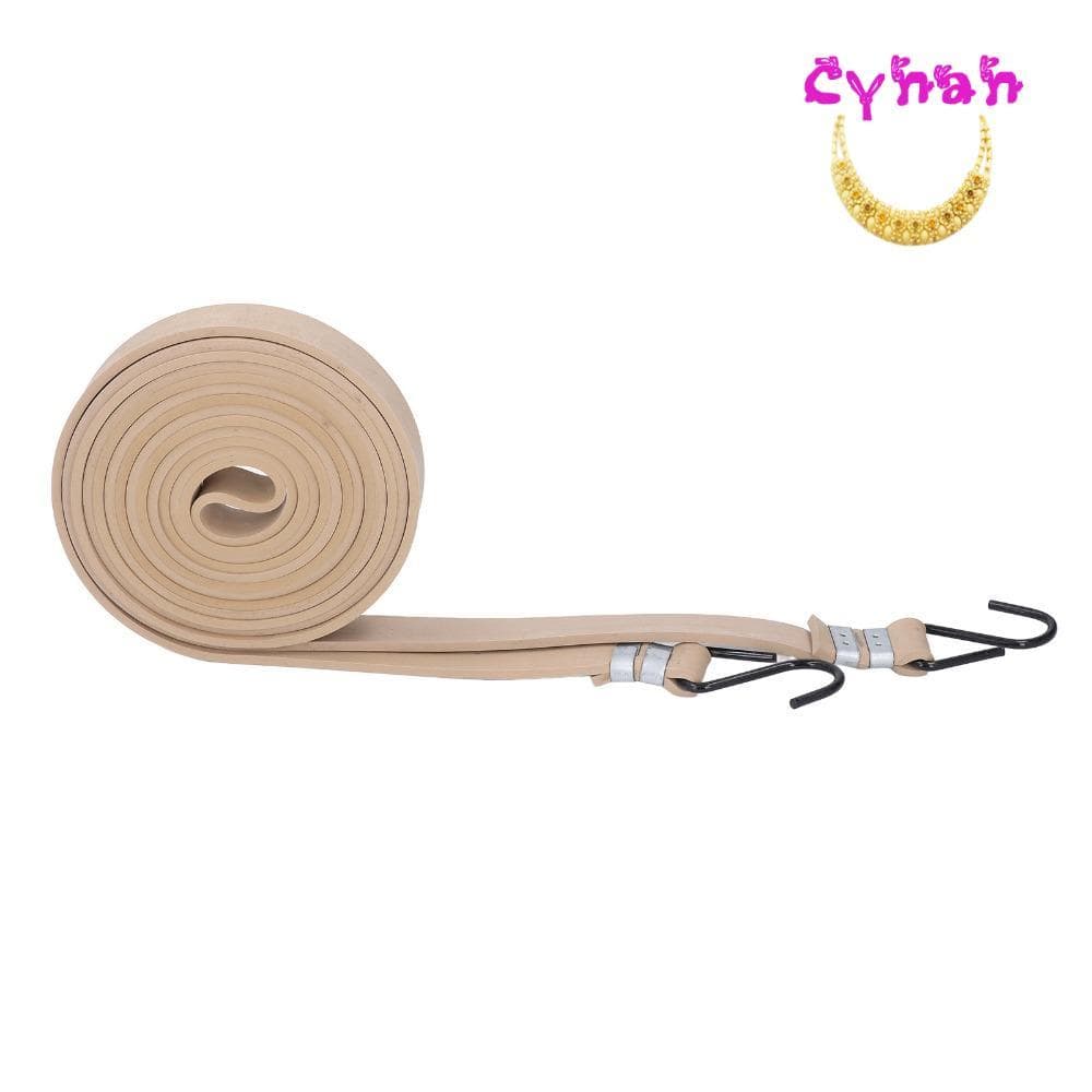 Correia Elástica CYNAN Com Gancho , Cabo Elástico Plano De 2.4 Cm De Largura E 2.5 M De Comprimento , Alça De Amarração