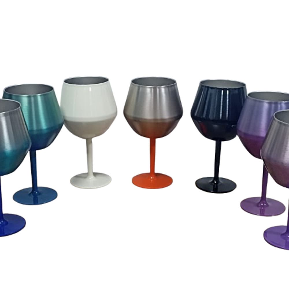 Taça Copo Térmico De Aço Inoxidável Cocktail 2 Em 1 Prismática 414ml