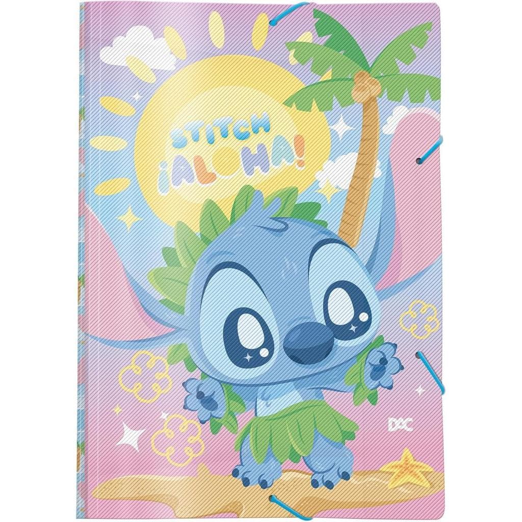Pasta Aba Elástica Stitch Kids DAC - Organização Escolar e Documentos