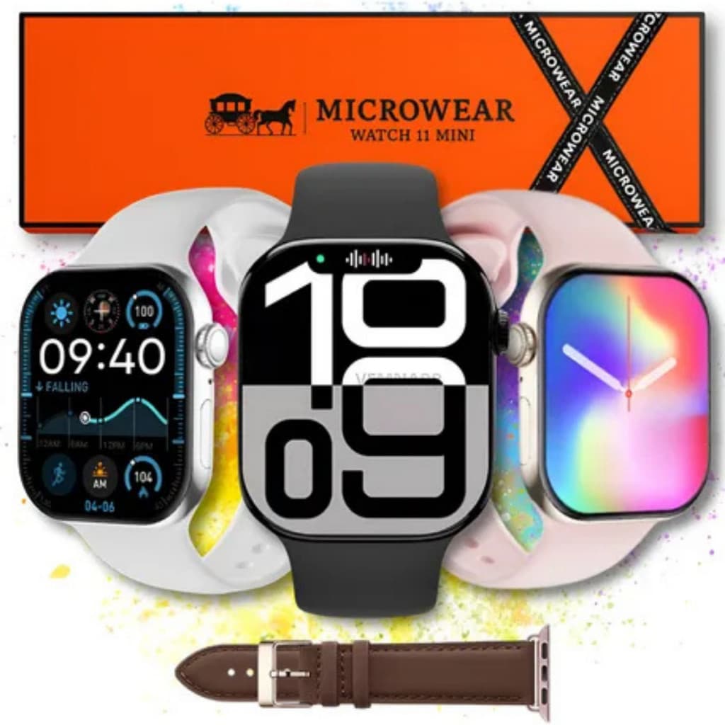 Relógio Smartwatch W11 Mini Série 11 Chatgpt Lançamento 2026 Responde mensagem/ Feminino e Masculino