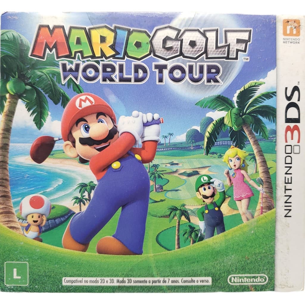 Mario Golf World Tour 3DS Original Luva Fisica Nintendo U2