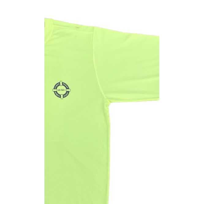 CAMISETA MASCULINA VERDE NEON G MANGA LONGA PROTEÇÃO 50UV