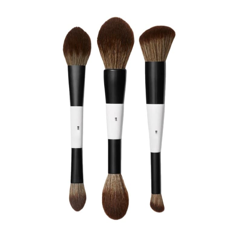 F1 Pincel De Contorno De Ponta Dupla Para Blush E Pó F2 Maquiagem De Cabelo Sintético Macio Highlighter Pincéis Cosmétic