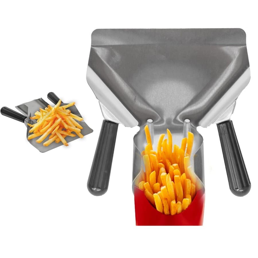 Pá Para Batata Frita Palito Inox Pegador Batata Ambidestro