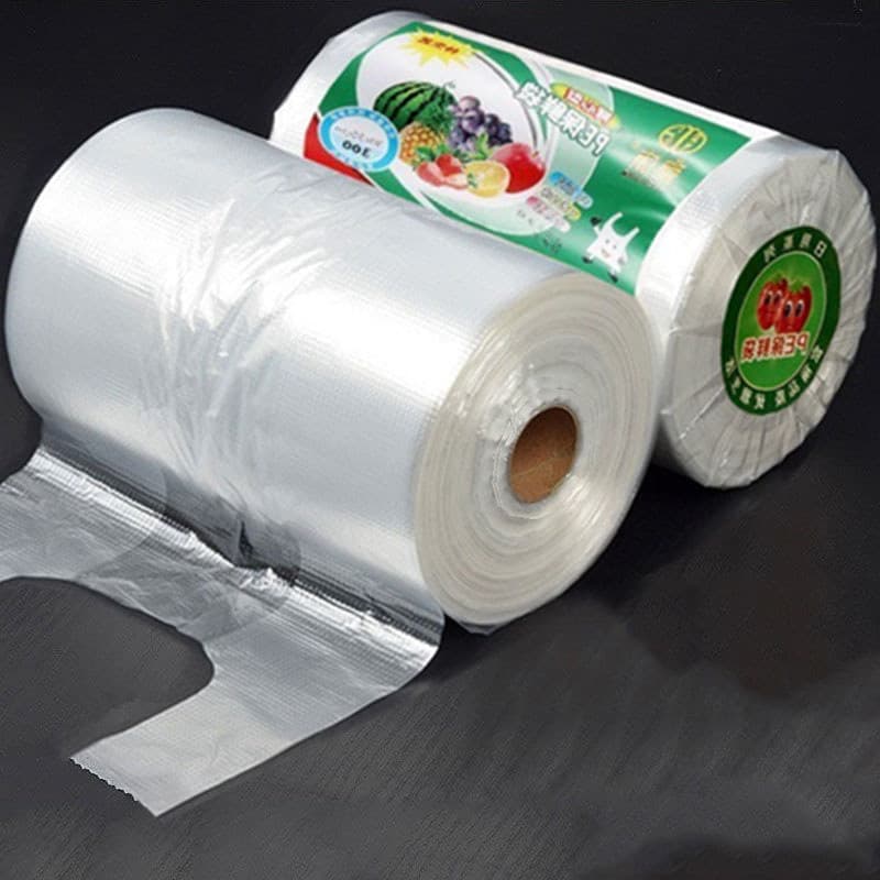 PE Food Grade Fresh-mantendo saco doméstico engrossado portátil grande médio pequeno saco de colete de cozinha descartáv