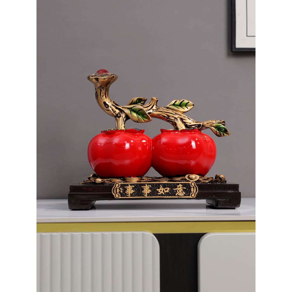 Novo estilo chinês caqui caqui Ruyi ornamentos casa sala de estar próspera decorações para casa abertura presentes em mo