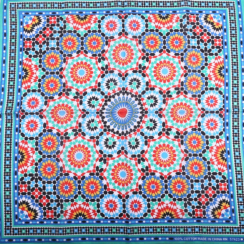 Minoria estilo étnico 55 pequeno lenço quadrado padrão europeu americano comércio exterior unissex vestido bolso cacheco