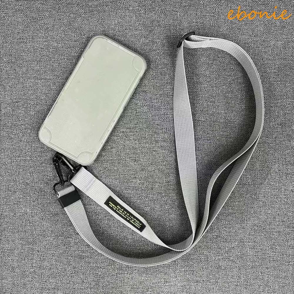 Corda De Alça De Telefone EBONIE , Cordão Longo Ajustável Para Celular , Fone Crossbody Com Fivela Redonda