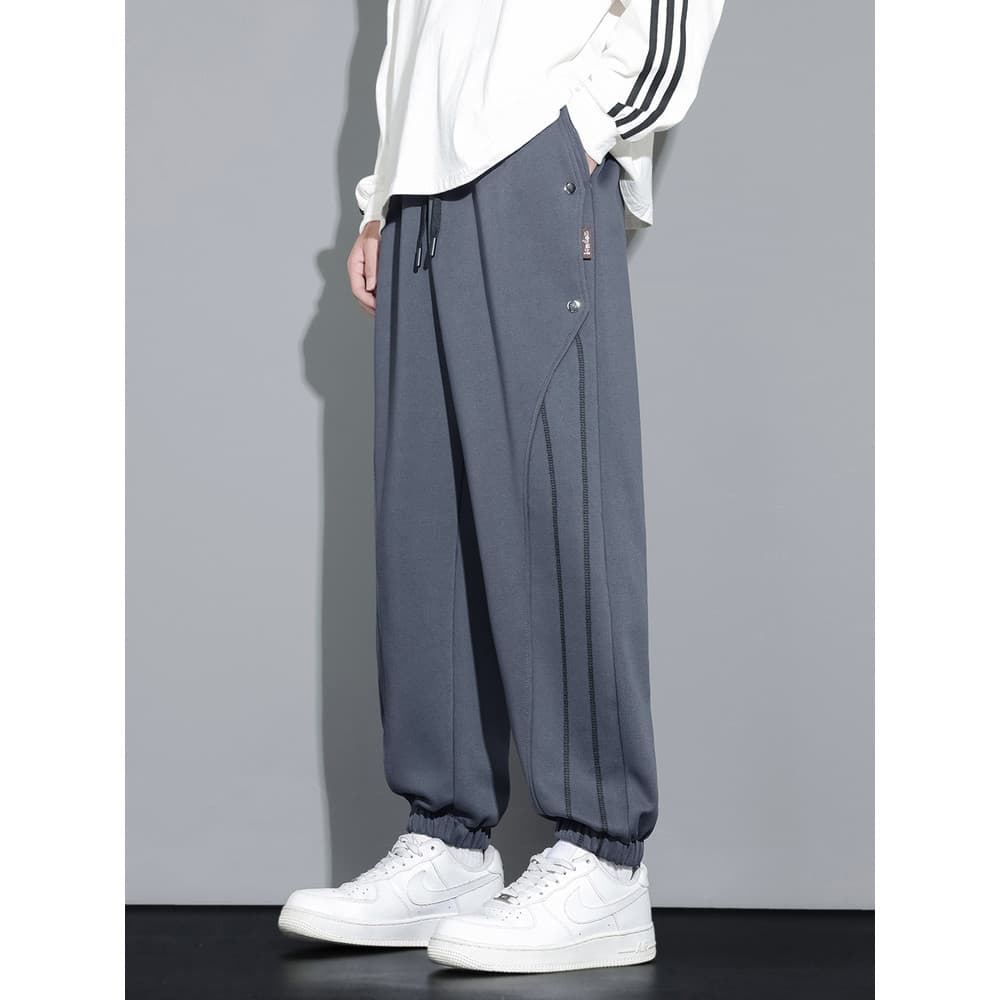 Além de gordura plus Size calças esportivas dos homens outono inverno Casual Leggings calças soltas calças de malha calç