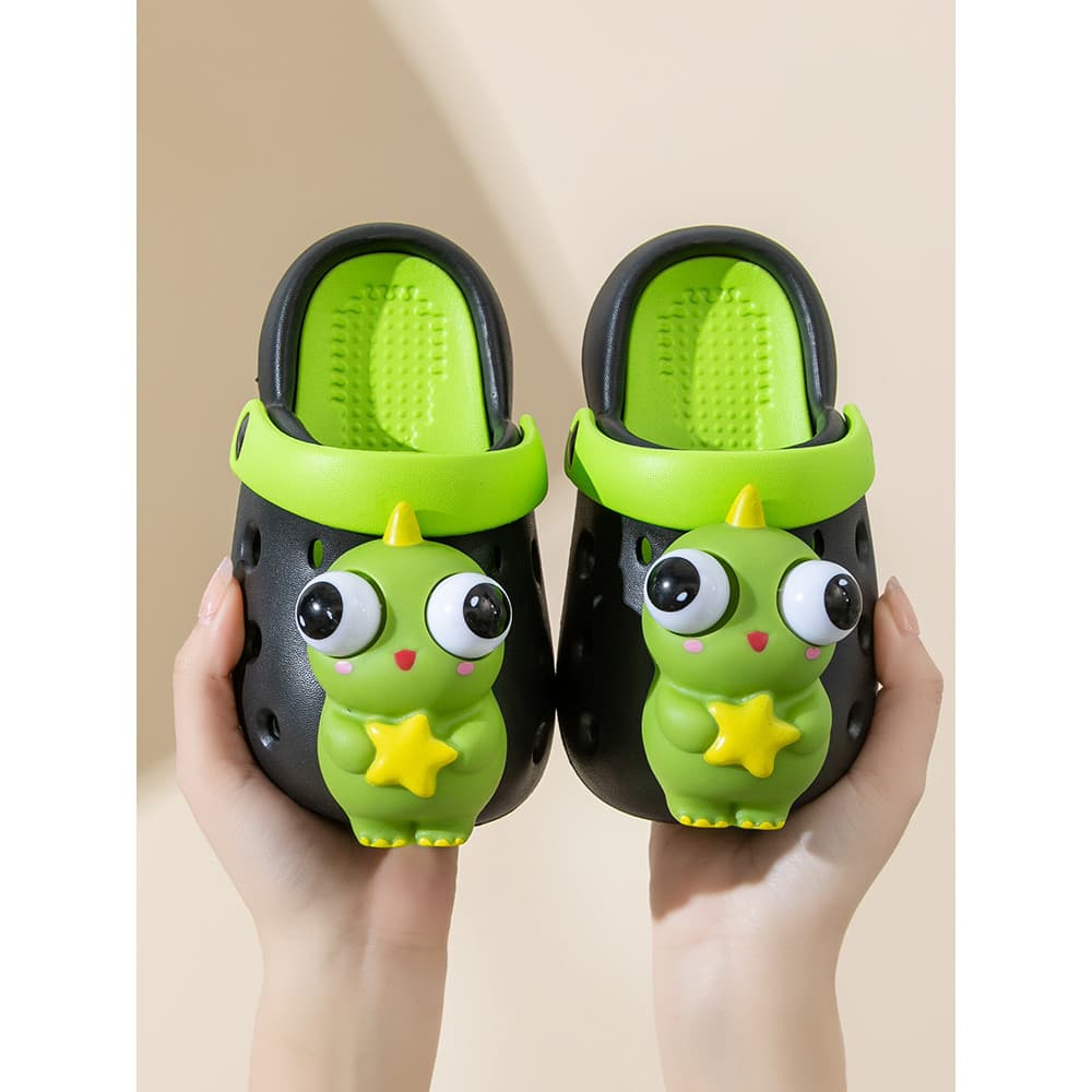 Crianças buraco sapatos verão descompressão boneca interior ao ar livre usar antiderrapante Baotou dos desenhos animados