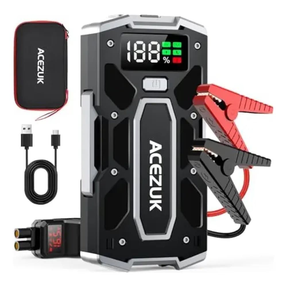 Auxiliar de Partida Acezuk M02 5000A 12V Bateria Carro