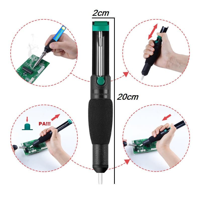 Sugador De Solda Alta Sucção Estanho Anti-estático Smd Pth