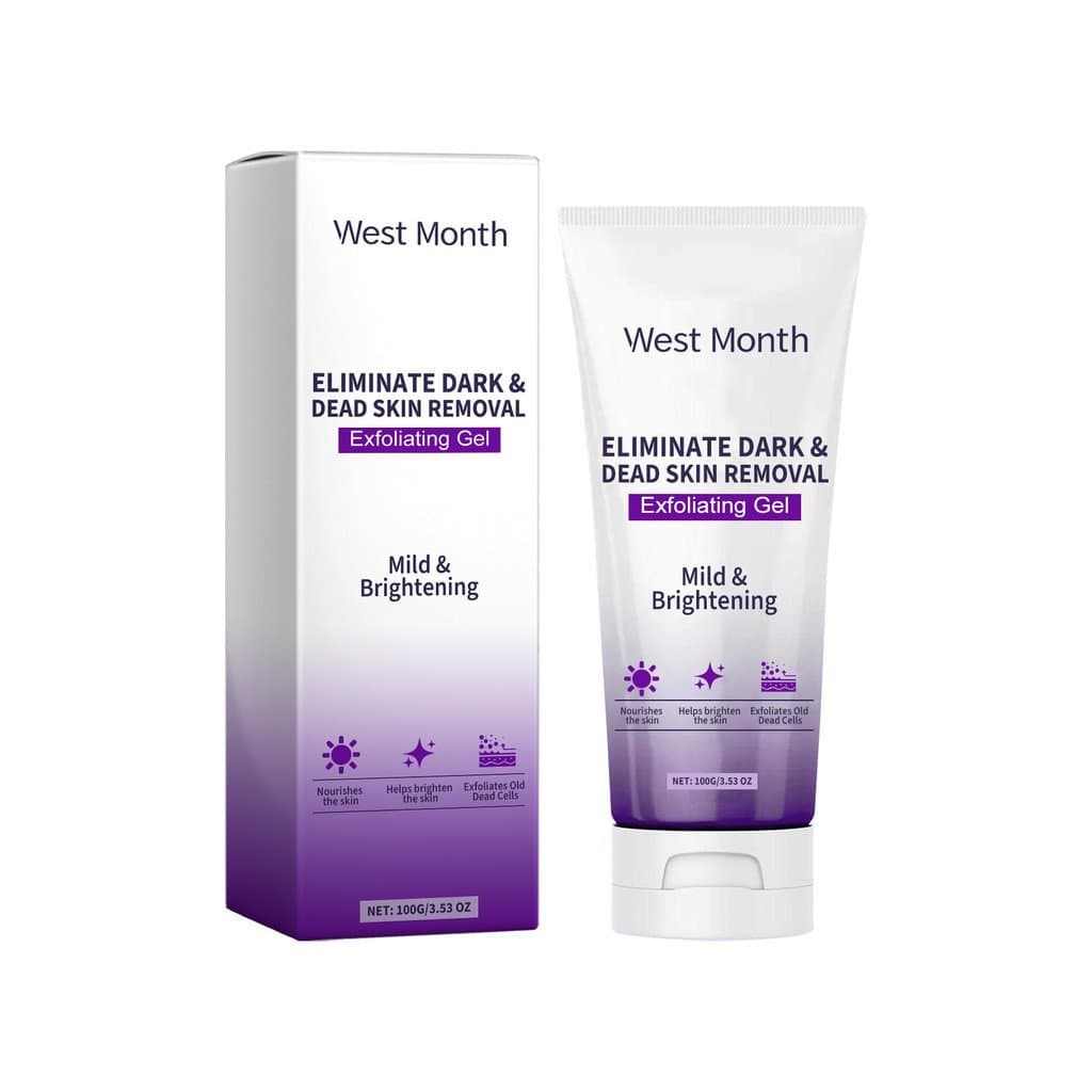 Gel esfoliante e hidratante suave para iluminação e esfoliação da pele, gel de limpeza mensal, gel de cuidado e hidrataç