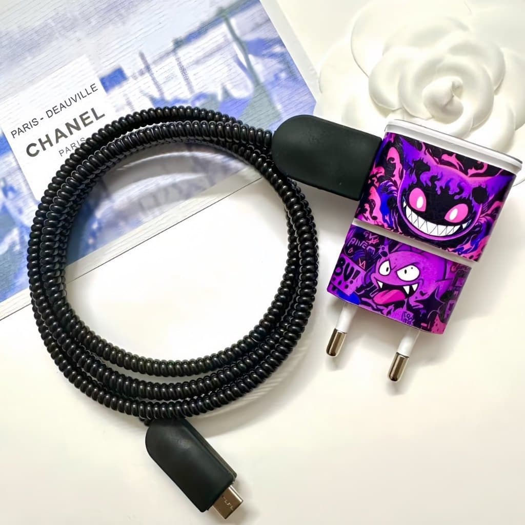 Adesivo De Proteção Do Carregador Samsung 15W 4 Em 1-À Prova D'água E Resistente Ao Desgaste-9