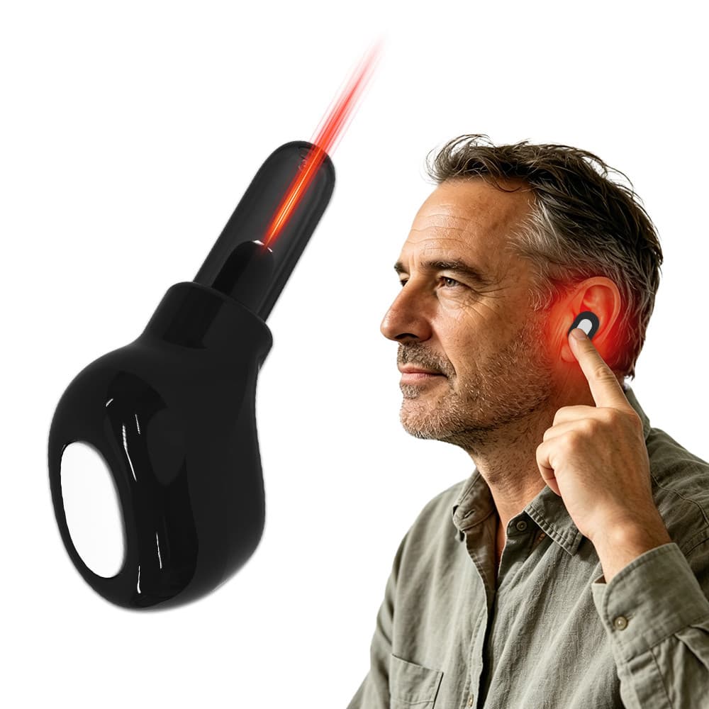 Terapia De Luz Vermelha Para Orelhas 650nm Dispositivo Portátil De Conforto E Relaxamento Suave Dos Ouvidos